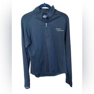 Harley Davidson pull over half zip shirt